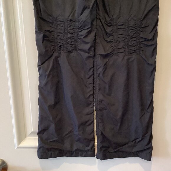 Tail Tech Pants Size Small Black Nylon Blend Athletic Rouched Legs Gym Tie Waist - Picture 8 of 14